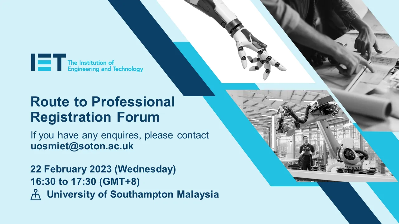 BAWA Tech blog: Route to Professional Registration Forum at UoSM event banner